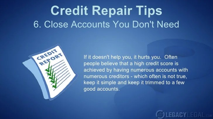 Credit repair tips